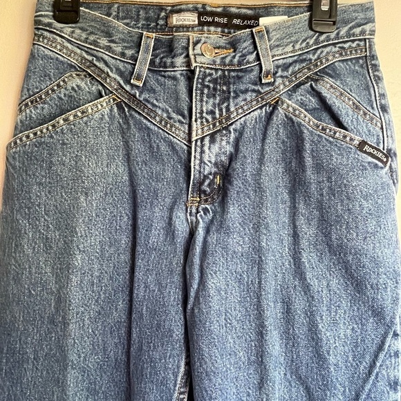 Rockies Vintage 80's lo- Rise relaxedCowboy Jeans size 7 long - Picture 2 of 15